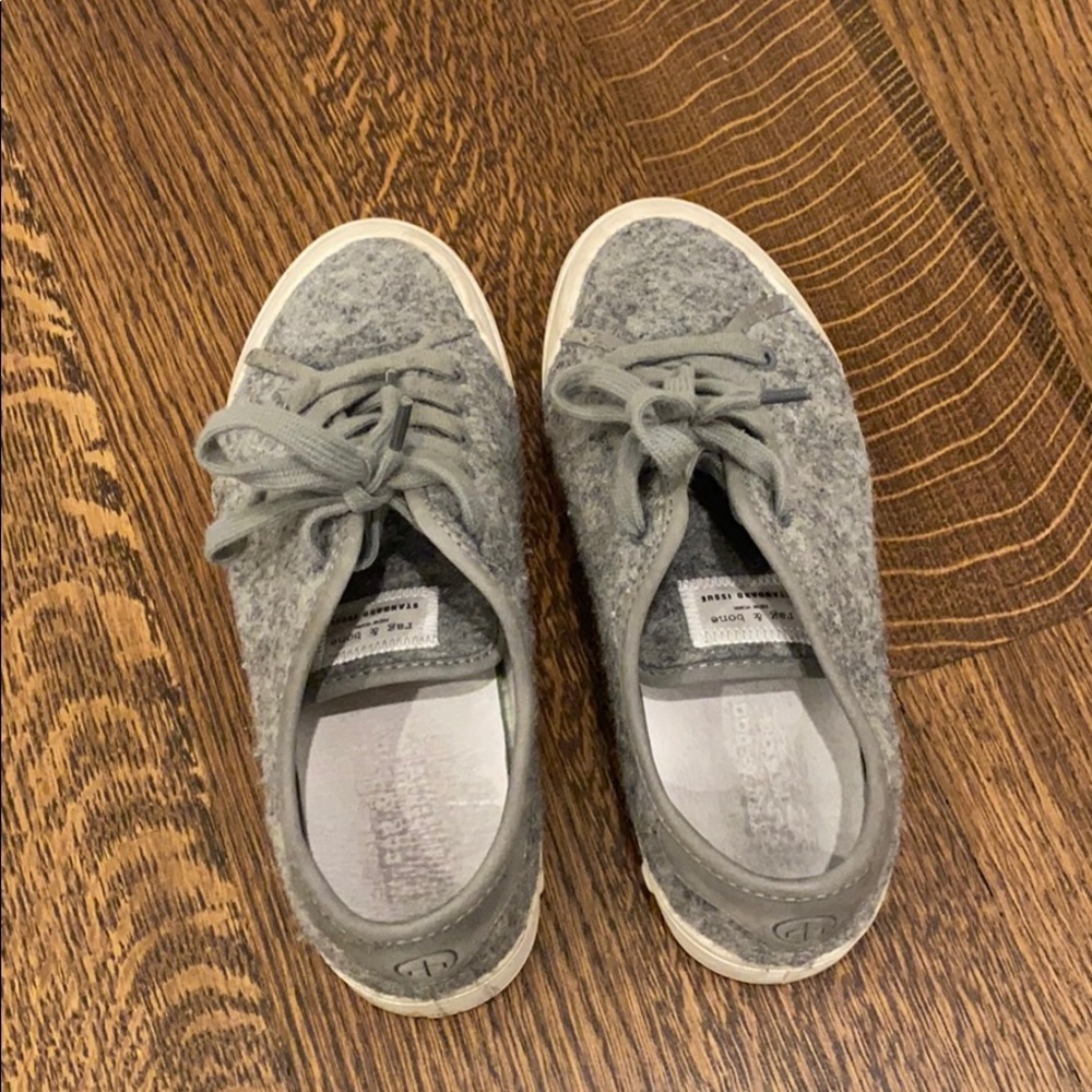 RAG&BONE GREY FUZZY SNEAKERS